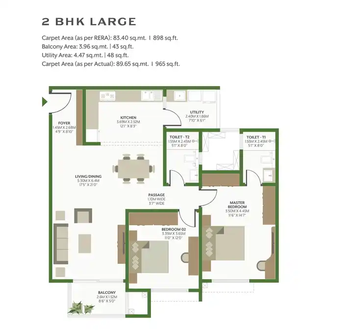 2-bhk-large-floor-plan-alembic-cloud-forest alembic cloud forest 2bhk L floor plan